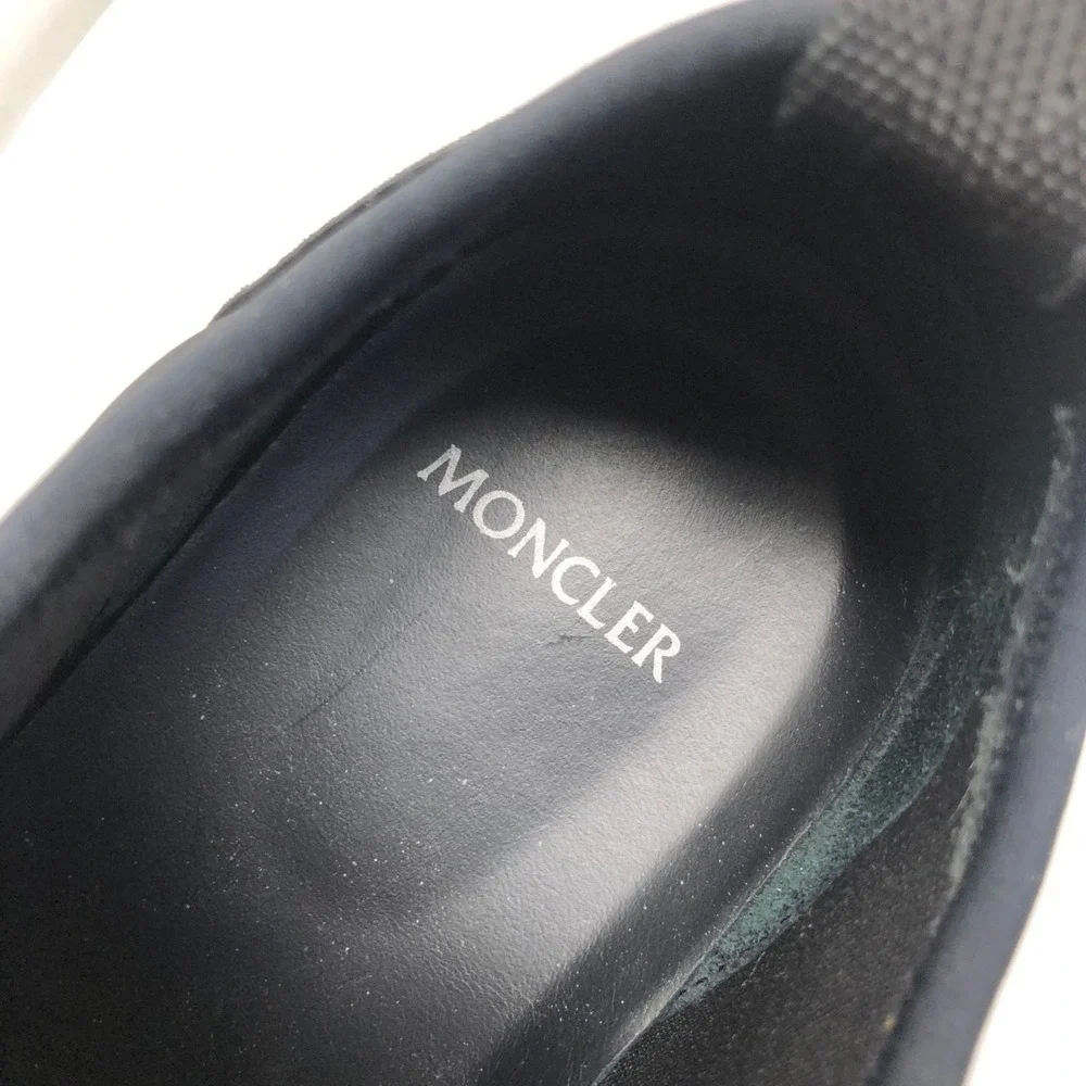 Moncler Emilien Rubber Leather Trim Neoprene Sneakers‎ Mens 41 US 8 Black